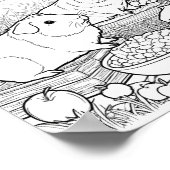 Cavia's Schattigee huisdieren Kleuren Poster (Hoek)