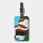 Cavia's schilderen bagagelabel (Voorkant verticaal)