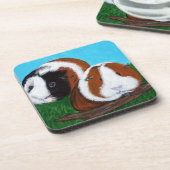 Cavia's schilderen bier onderzetter (Linkerzijde)