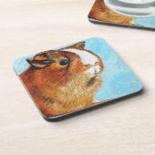 Cavia's schilderen drankjes onderzetter (Linkerzijde)