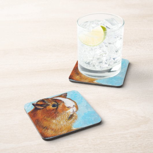 Cavia's schilderen drankjes onderzetter (Rechterzijde)