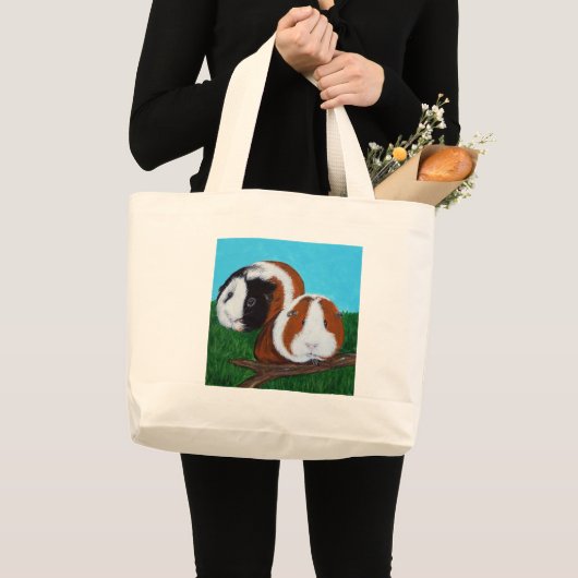 Cavia's schilderen grote tote bag (Voorkant (product))