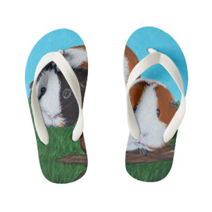 Cavia's schilderen kinder teenslippers