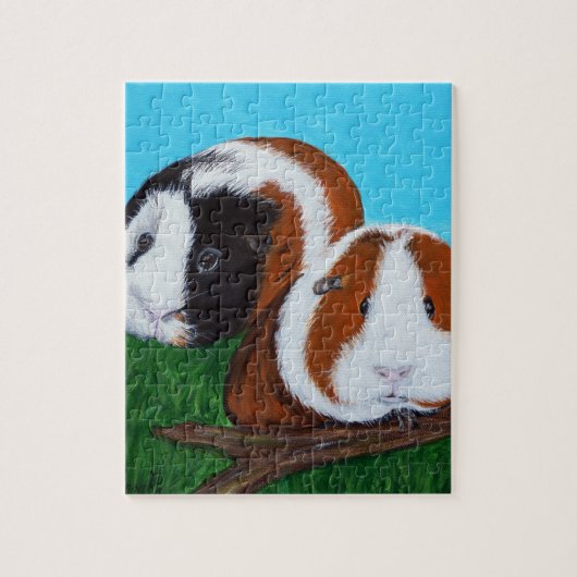 Cavia's schilderen legpuzzel (Verticaal)