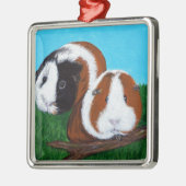 Cavia's schilderen metalen ornament (Links)