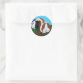 Cavia's schilderen ronde sticker (Tas)