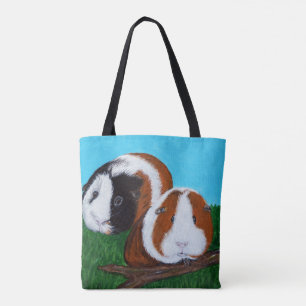 Cavia's schilderen tote bag