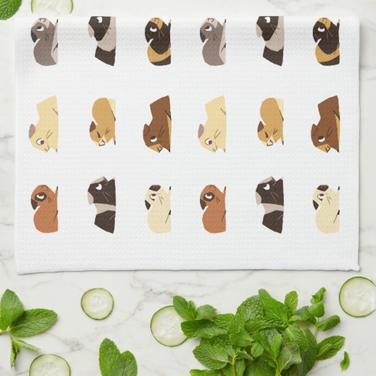 Cavia's Theedoek (Gevouwen)