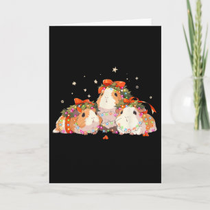 Cavia's verstrikt in kerstverlichting Cavia Kaart