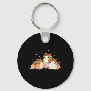 Cavia's verstrikt in kerstverlichting Cavia  Sleutelhanger