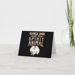 Cavia's zijn mijn gedistilleerde dieren bedankkaart