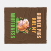 Cavia's zijn mijn kruiper op bruin fleece deken (Voorkant (Horizontaal))