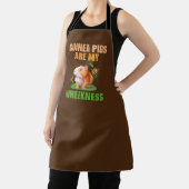 Cavia's zijn mijn kruiper op bruin schort (Insitu)