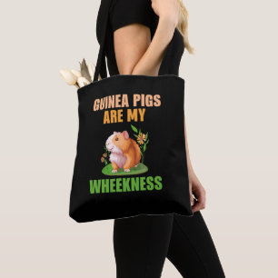 Cavia's zijn mijn kruiper op zwart tote bag