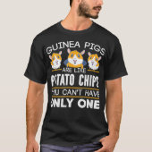 Cavia's zijn net als aardappelchips : apparel _1 t-shirt (Voorkant)