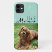 Cavie Dog Mama Pet Photo Vrouw Modern Cute Case-Mate iPhone Case (Achterkant)