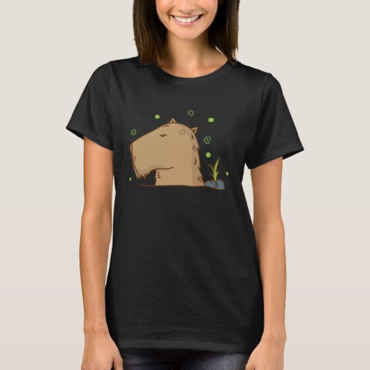 Caviidae Guinea Pig in Hibernation T-shirt (Voorkant)