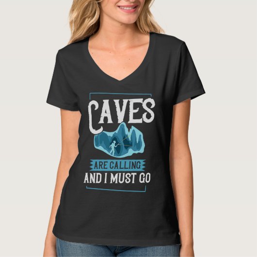 Caving Cave Exploring Caver Spelunking Explorer 3 T-shirt (Voorkant)