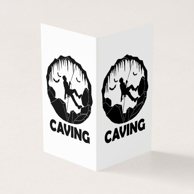 Caving - Cave Spelunking Speleology Kaart (Buitenkant)