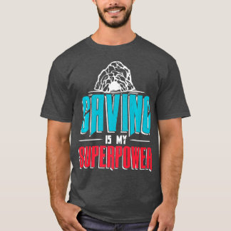 Caving is mijn Superpower voor een rugzak T-shirt