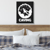 Caving - Speleology Cave Exploration Canvas Afdruk (Insitu (Slaapkamer))