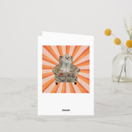 CAVIPOODLE STRIPES Notecard Notitiekaartje