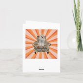 CAVIPOODLE STRIPES Notecard Notitiekaartje (Achterkant)