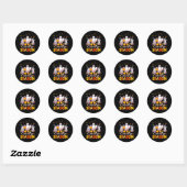 Cavity Seizoen Halloween Grappige Tandheelkundige  Ronde Sticker (Vel)