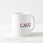 CAVLEN Gradient Logo Mug - Modern Red and Blue Des Koffiemok (Voorkant rechts)