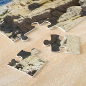 Cavo Greko rotsachtige kustlijn Cyprus. Legpuzzel (Zijkant)