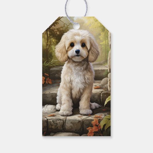 Cavodle/Cavapoo gepersonaliseerd Cadeaulabel (Achterkant)