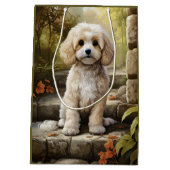 Cavodle/Cavapoo gepersonaliseerd Medium Cadeauzakje (Achterkant)