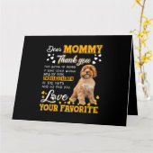 Cavoodle Beste mama bedankt dat je mijn mama bent Kaart (Gele Bloem)