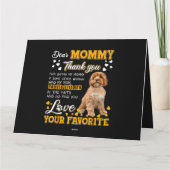 Cavoodle Beste mama bedankt dat je mijn mama bent Kaart (Achterkant)