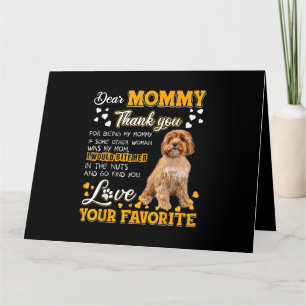 Cavoodle Beste mama bedankt dat je mijn mama bent Kaart