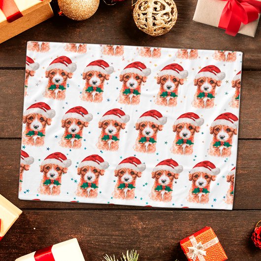 Cavoodle Dog Breed Christmas Stars Fleece Deken