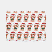 Cavoodle Dog Breed Christmas Stars Fleece Deken (Voorkant (Horizontaal))