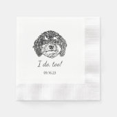 Cavoodle Dog gepersonaliseerd doe ik ook Servet (Voorkant)