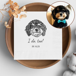 Cavoodle Dog gepersonaliseerd doe ik ook Servet