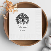 Cavoodle Dog gepersonaliseerd doe ik ook Servet