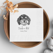 Cavoodle Dog gepersonaliseerde Drink op mij Servet