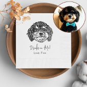 Cavoodle Dog gepersonaliseerde Drink op mij Servet
