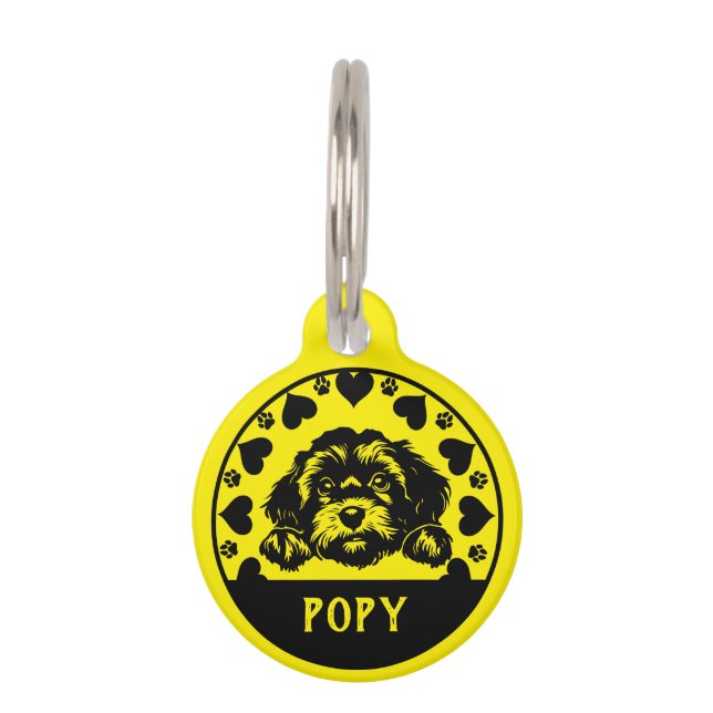 Cavoodle Dog Owner Huisdierpenning (Voorkant)