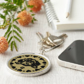 Cavoodle Dog Owner Sleutelhanger (Zijkant)