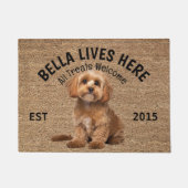 Cavoodle gepersonaliseerde Hondenliefhebbers deurm Deurmat (Voorkant)