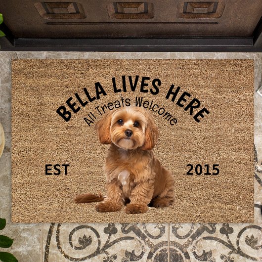 Cavoodle gepersonaliseerde Hondenliefhebbers deurm Deurmat
