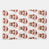 Cavoodle-hondenras Kerststerren Theedoek (Horizontaal)