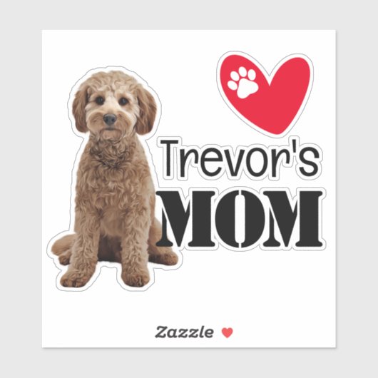 Cavoodle mam op maat sticker (Vel)