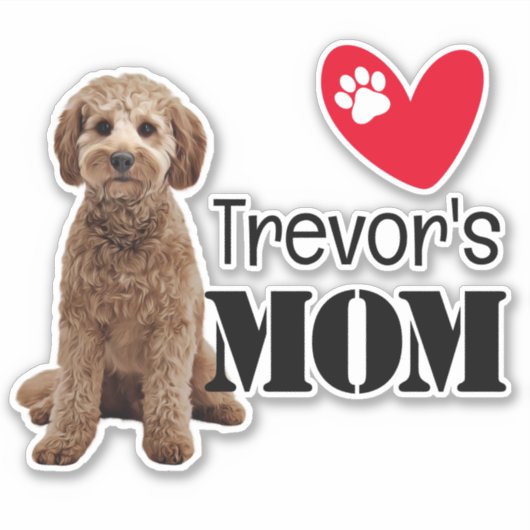 Cavoodle mam op maat sticker (Voorkant)