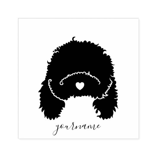 Cavoodle Poodle Cute Puppy Dog Rubberstempel (Afrduk)